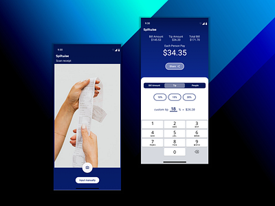Splitting the Bill Made Easy dailyui design mobile app ux ui design