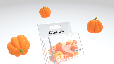 Pumpkin Spice 3d ghost halloween package design pumpkin pumpkin spice spooky