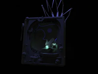 Caroline Book Cover 3d book cover caroline character design illustration other mother womp3d