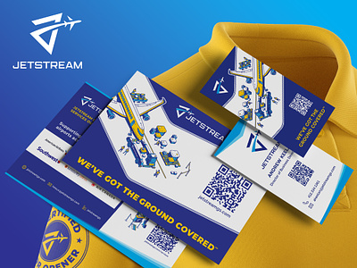 Jetstream Collateral apparel branding business cards collateral design graphic design identity illustration logo postcards print print design swag