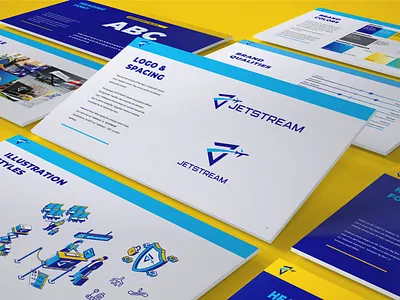Jetstream Brand Guide brand brand design branding corporate identity design graphic design guide logo logo design print style guide styleguide