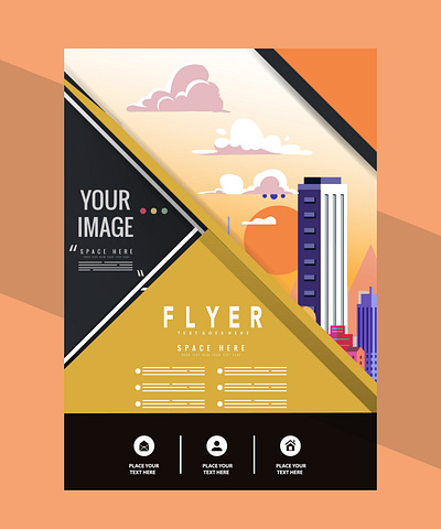 blyer design animation branding crad desgin flyer graphic design illustration vector