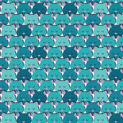 Cats pattern animal background cat fabric head muzzle ornament pattern textile
