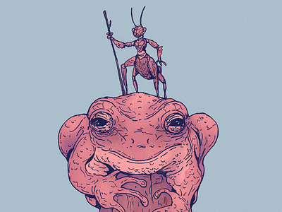 Inktober day 08: Toad ant art character design drawing frog illustration inktober inktober 2023 toad