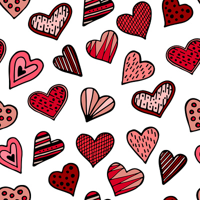 Heart pattern fabric heart love ornament pattern romance valentine valentines day