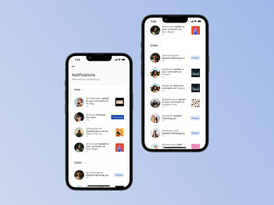 iOS App - Notifications Portal by Vlad Radchenko for BlueLabel on Dribbble