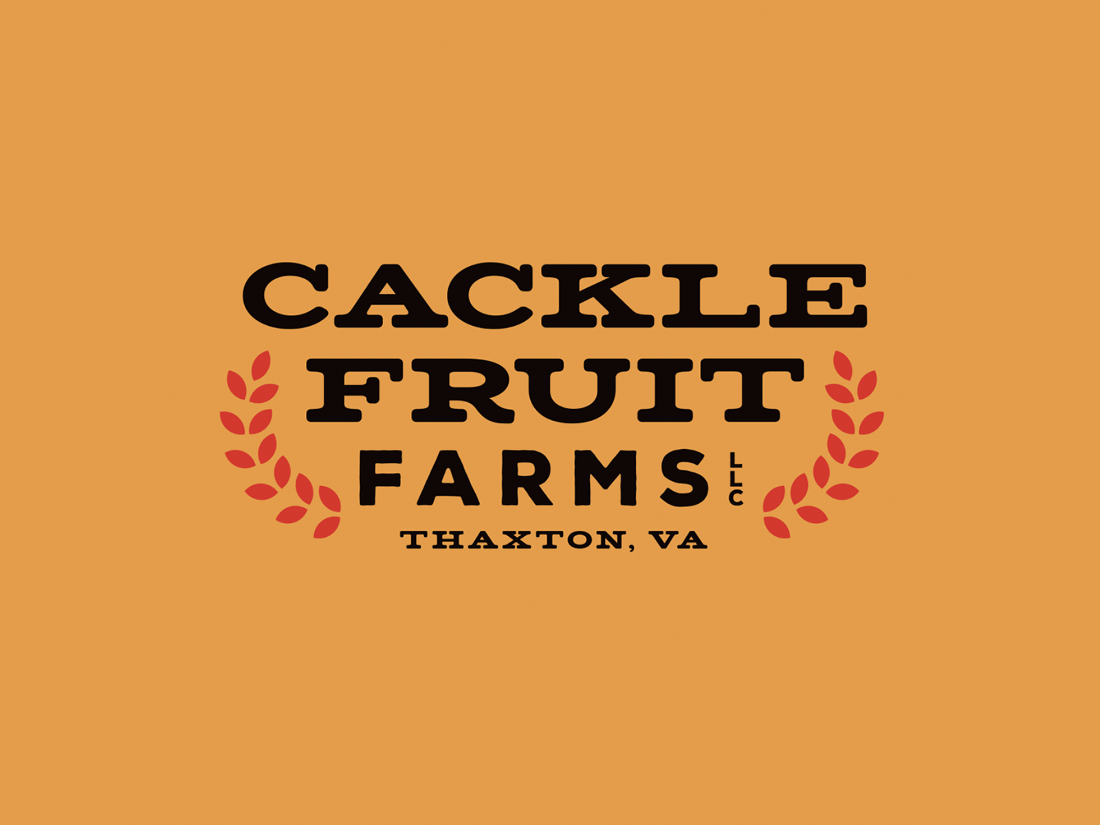 Cackle Fruit Farms Wordmark by Faceless Creative Co. on Dribbble