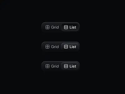 Exploring Tabs and states dark theme dark ui design system product design product ui states tabs ui