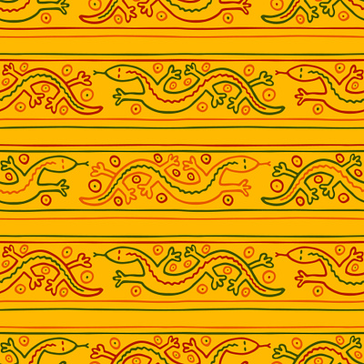 Lizards pattern animal aztec background dragon fabric lizard ornament pattern textile