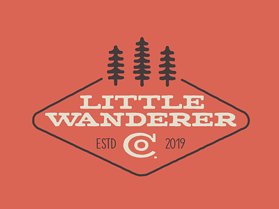 Little Wanderer Co. Badge branding design graphic design identity illustration logo mark