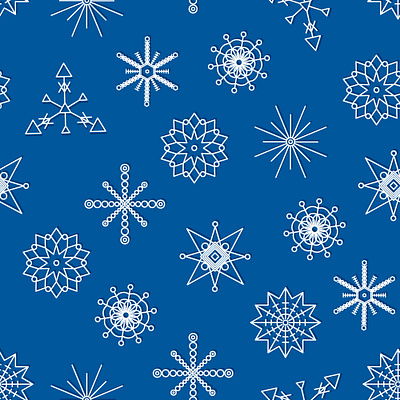 Snowflakes pattern background christmas fabric new year ornament pattern snowflakes textile winter