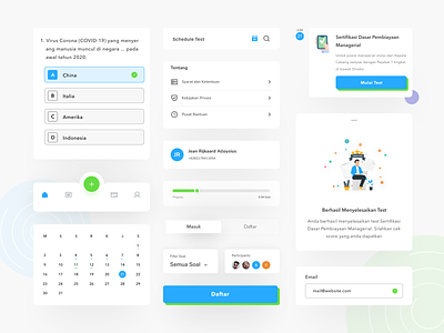 Quiz App - Ui UX Component business components consistency customization design development efficiency framework integration library modularity product prototyping responsive reusability scalability system user friendly