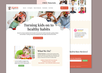 FoodPlay Productions | Landing Page Redesign branding graphic design illustration landing page product design redesign ui ux uxui web design website
