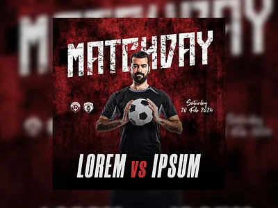 Matchday Schedule Football Flyer branding design flayer graphic design illustration logo motion graphics poster ui