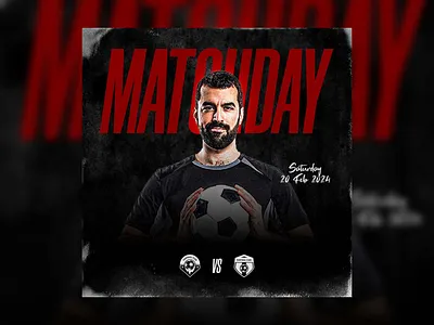 Matchday Schedule Football Flyer branding design flayer graphic design illustration logo motion graphics poster ui