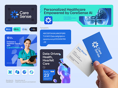 CareSense - Branding animation artificial intelligence brand guidelines brand identity branding design graphic design health care healthy living layout logo modern motion graphics study case visual identity