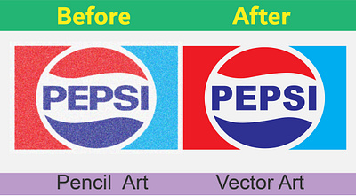 Vector Tracing, Logo design, Procreation, 2d Illustration, Pepsi 2d illustration graphic design logo design pepsi logo procreation redesign vector tracing