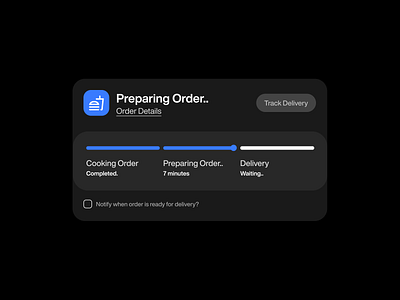 Order Details - Modal app apple clean component dark mode delivery design design system figma landing page minimalist modal platform track order ui ui design ui kit widget