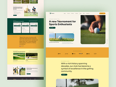 Texam - Golf Club design trend 2024 envytheme golf academy golf club golf resort golf training sports trending design uidesign uxdesign