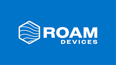 Roam Devices hex logo logo design logomark nautical software tech water