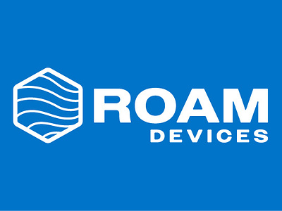 Roam Devices hex logo logo design logomark nautical software tech water