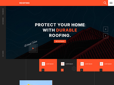 Roofing Website Design, Roof Service Website Design roofer design roofing design roofing service web design roofing templates roofing website design roofing website theme web design