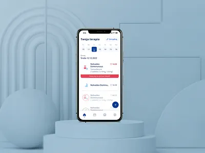 Egis Czas na Lek App - facilitates medication management calendar cleandesign doctor doses healthcare healthtech lightmode medical medicalments mobileapp notifications notificationsmanagment onboarding recommendations reminders schedules treatment ui ux