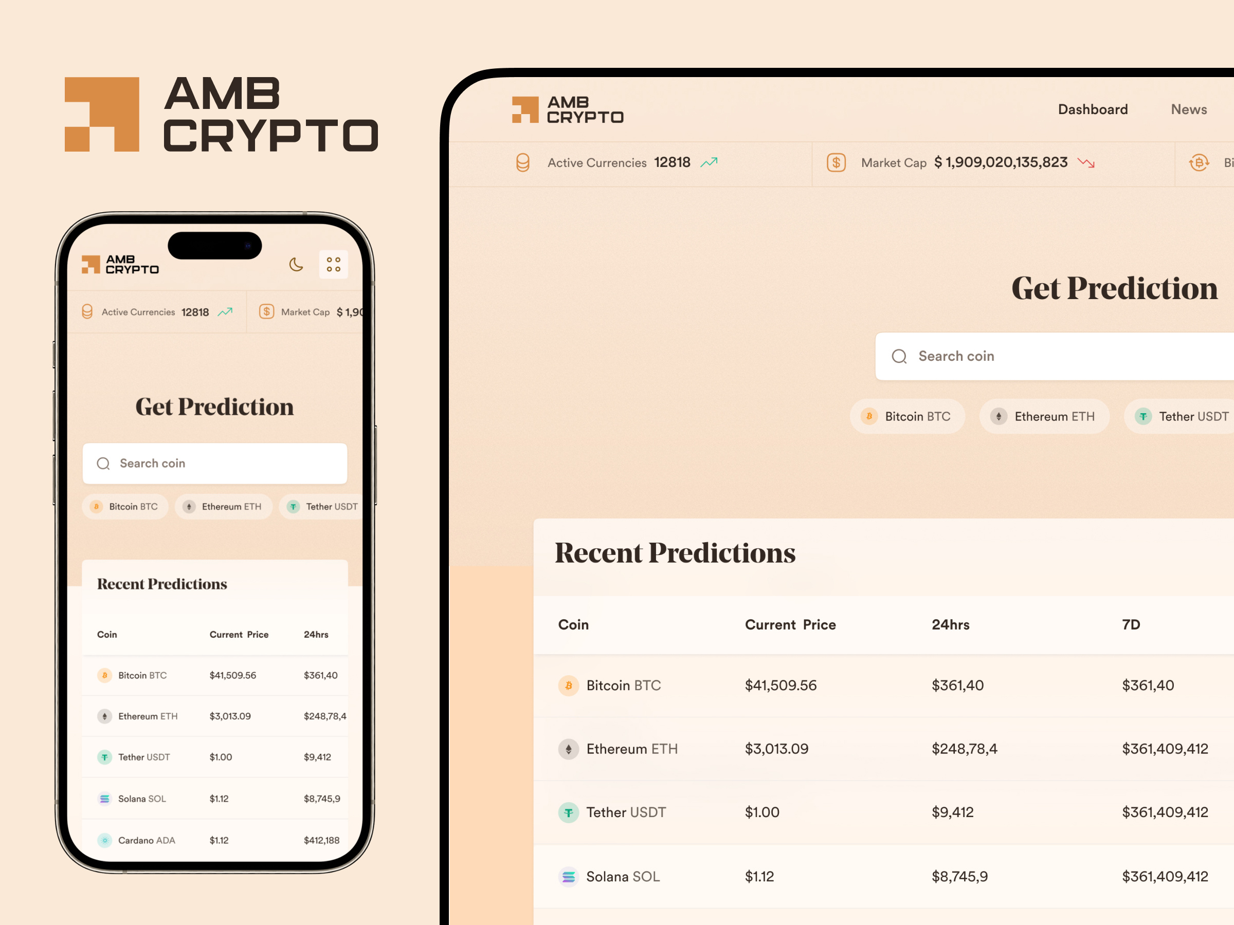 Crypto Predictions Landing Page by GRID on Dribbble