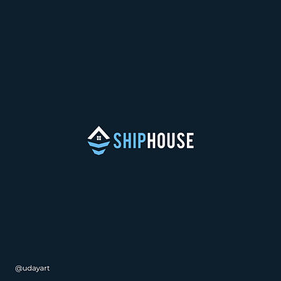 ShipHouse logo design brand guideline branding cleanlogo design graphic design houselogo illustration logo branding logodesign shiphouse logo design shiplogo uday art vector