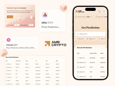 AMBCrypto Brand Look bitcoin branding crypto logo ty typography ui ux