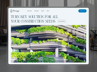 Architectural Design architect minimalistic ui ux webdesign