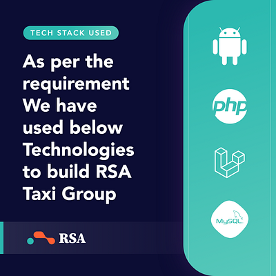 We have used below Technologies to build RSA Taxi Group app branding design jaraware jarawareinfosoft mobileapp ui ux