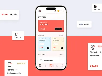 Mobile App UI/UX Payments App figma fintech mobile payments ui ux