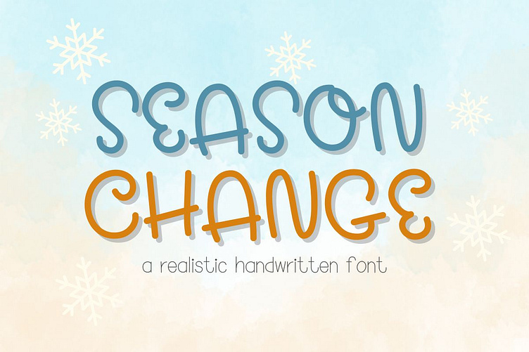 Season change : a realistic handwritten font by Junya_workstations on ...