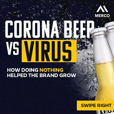 Marketing Campaign - Corona Beer Vs Virus advertising branding design graphic design graphic designer social media post