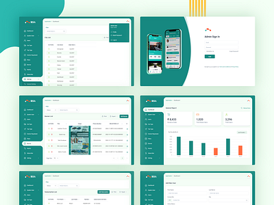 Admin Dashboard for RSA Taxi Group mobile app admin apdesign app application branding design jaraware jarawareinfosoft mobileapp ui ux