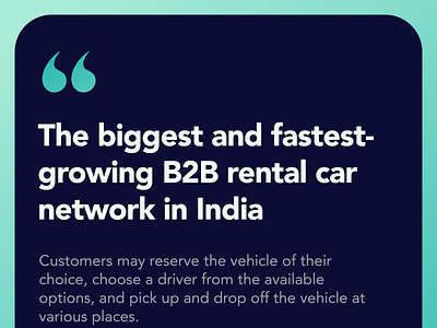 The biggest and fastest-growing B2B rental car network in India app branding design graphic design illustration jaraware jarawareinfosoft logo ui ux