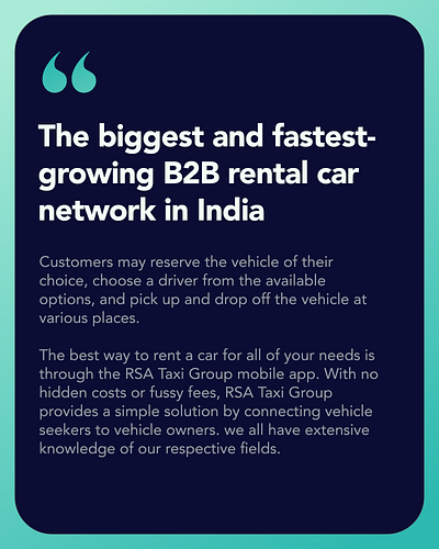 The biggest and fastest-growing B2B rental car network in India app branding design graphic design illustration jaraware jarawareinfosoft logo ui ux