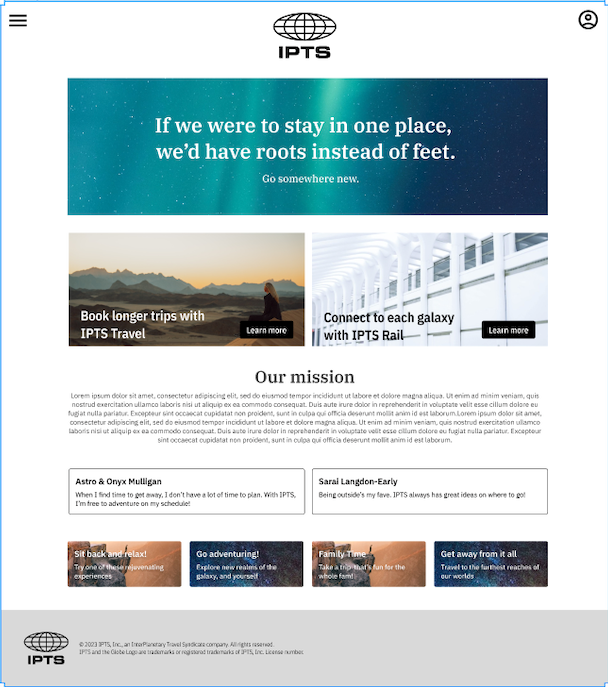 Initial IPTS.org design