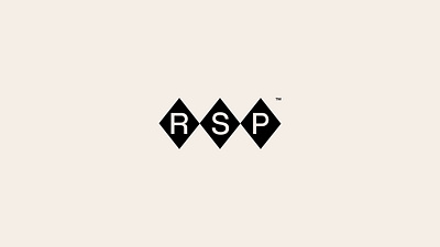 RSP logo acute black brand branding business card company creative design geometric graphic design illustration logo logofolio logotype portfolio rhombus square triangle vector