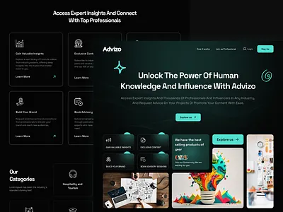 Advizo Web UX/UI contentpromotion expertinsights industryinfluencers influencernetwork interactiondesign professionalnetwork projectadvice uidesign uiux uiux design user centric design userexperience userinterface uxdesign uxui uxui design web webdesign website webux