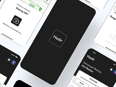 Hadir - Presence App app design minimal mobile modern presence saas ui ux