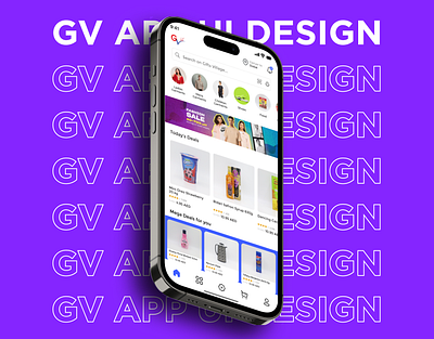 GV Shopping App UI Design branding ecommerce graphic design shoppingapp ui uidesign uiux