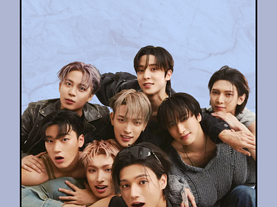 Ateez (kpop) poster graphic design inddesign kpop poster