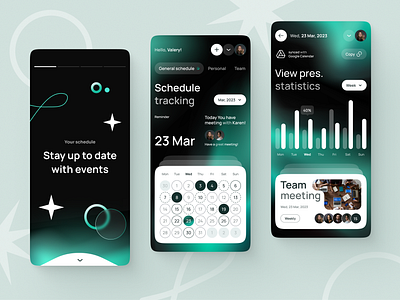 Schedule Tracking design meet meetimgs mobile mobile app schedule tracking ui ux