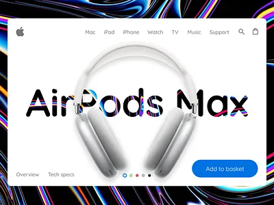 AirPods Max UI airpods design ideal uxui web