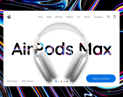 AirPods Max UI airpods design ideal uxui web