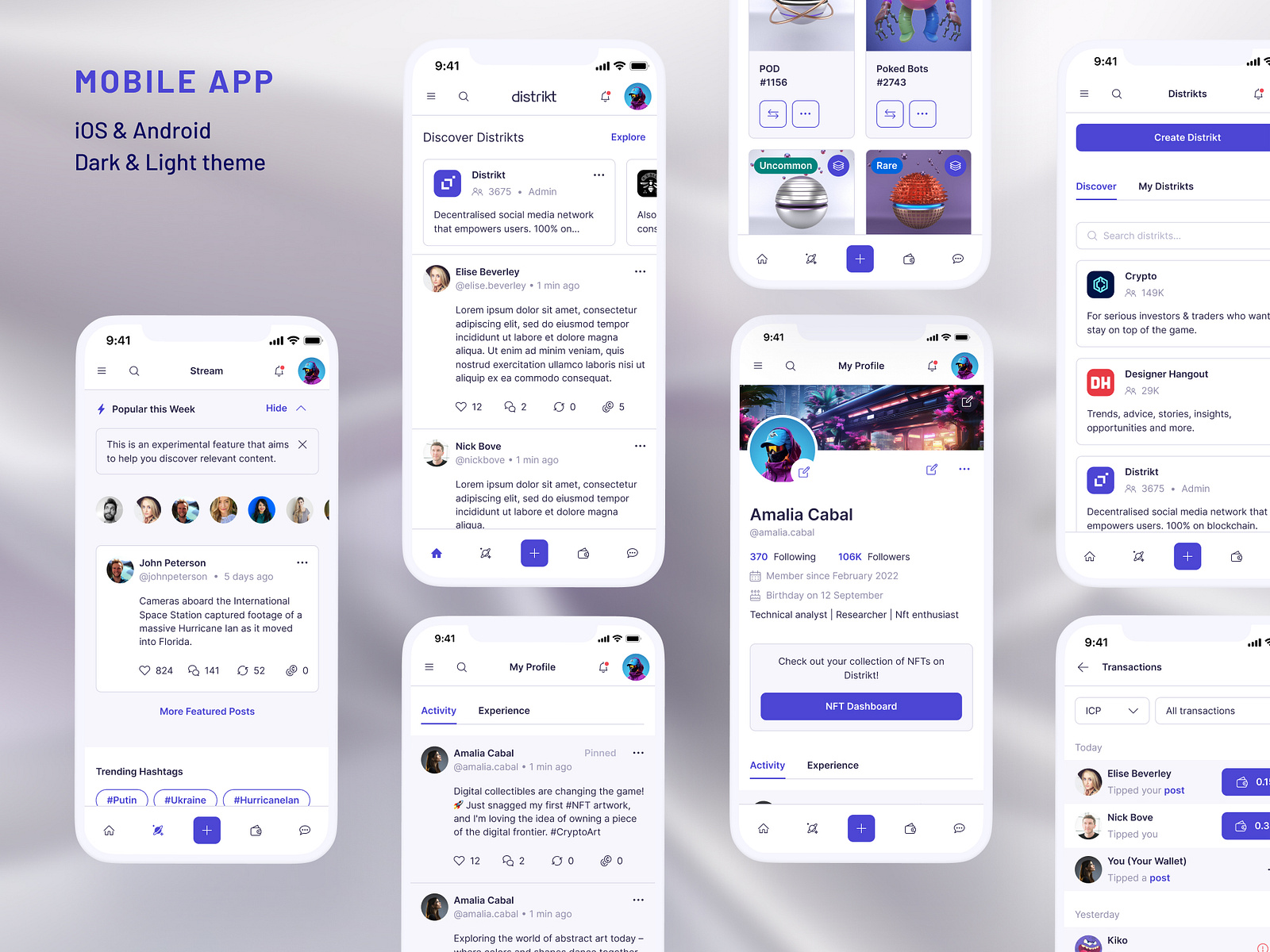 Social Media Platform - Mobile App UI by Casandra Cretu on Dribbble