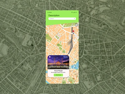 Map UI Design app geography illustration map mockup ui