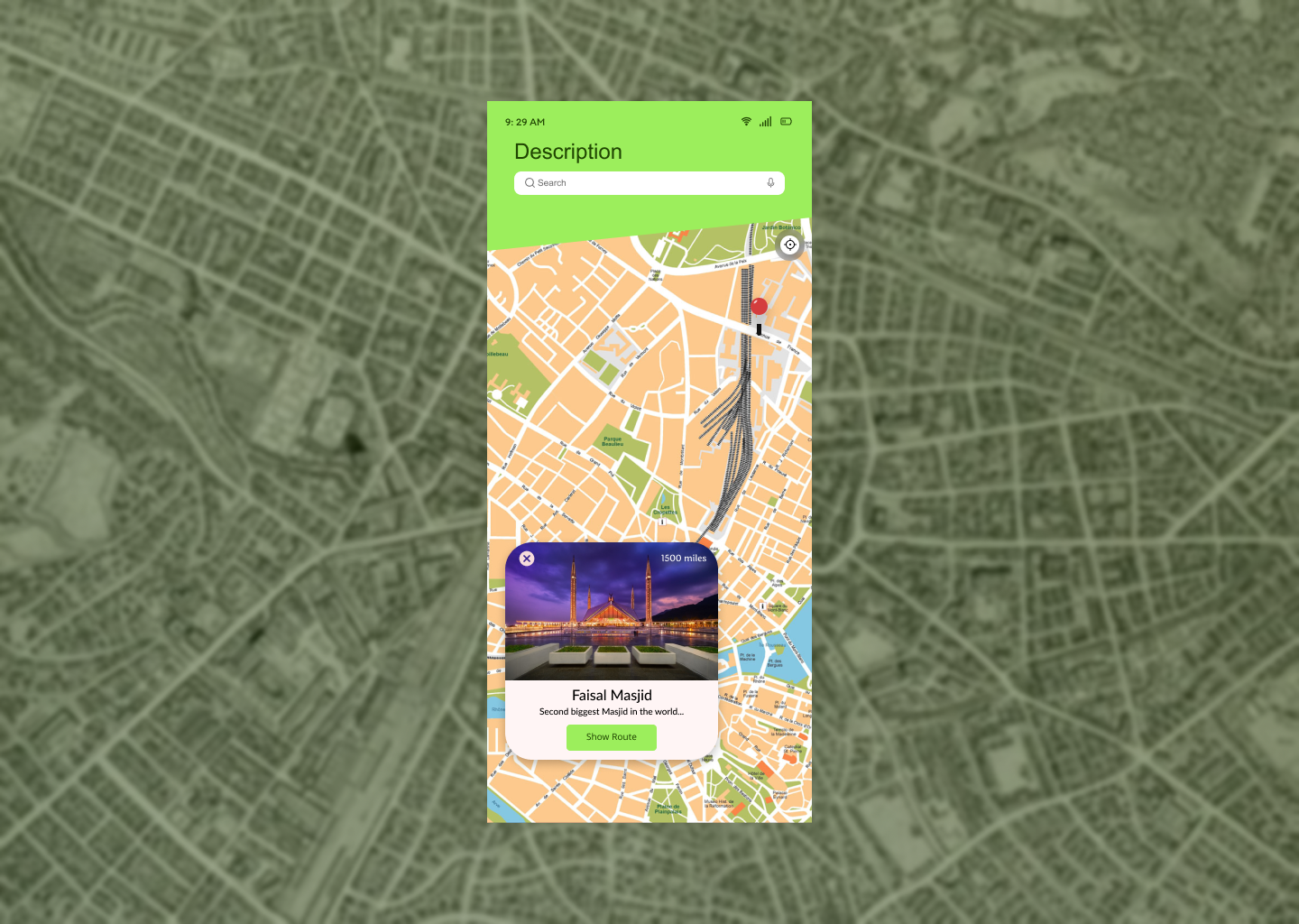 Map UI Design by Khola Shams on Dribbble